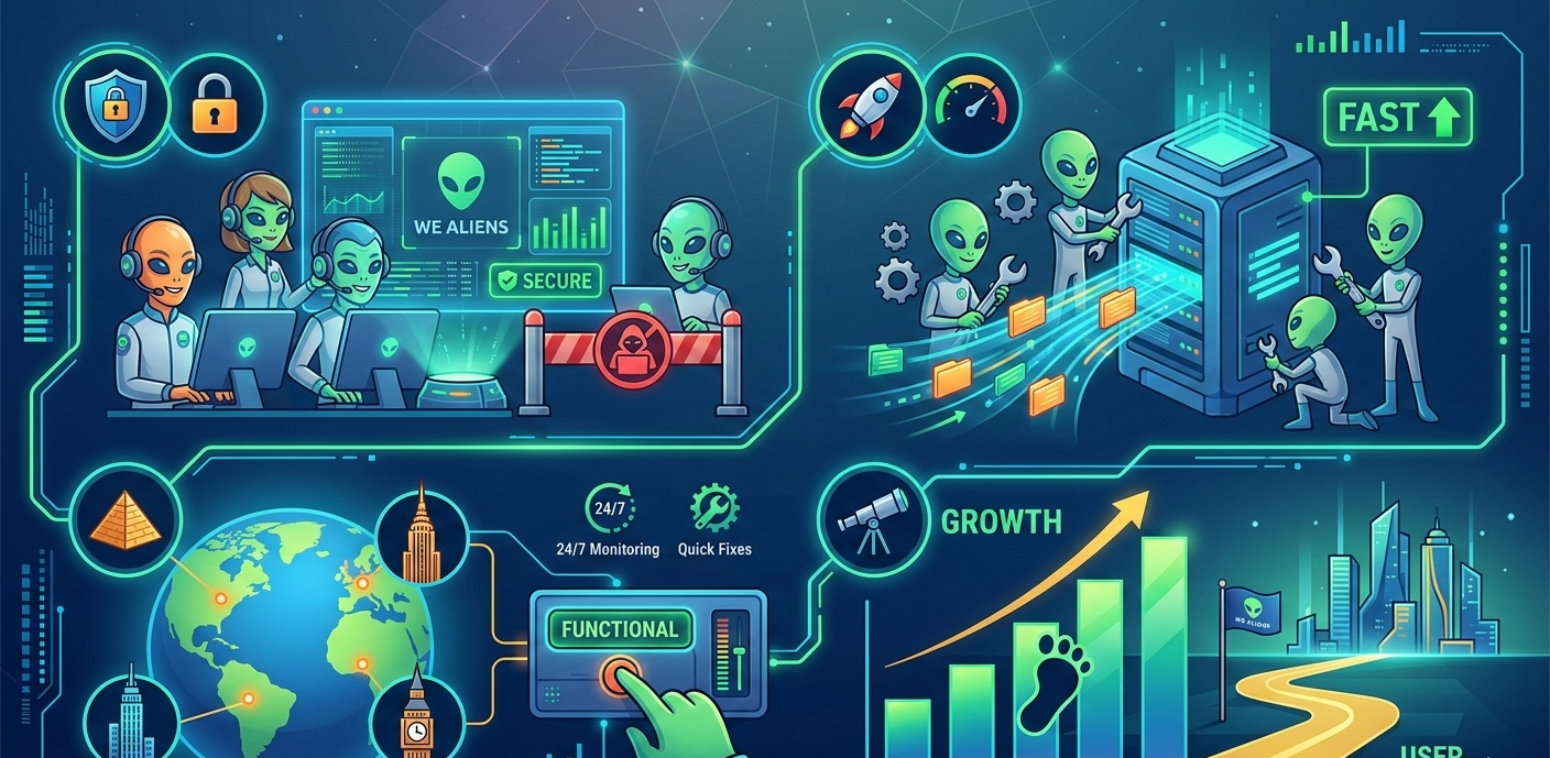 Why Choose WE ALIENS for Website Maintenance Services